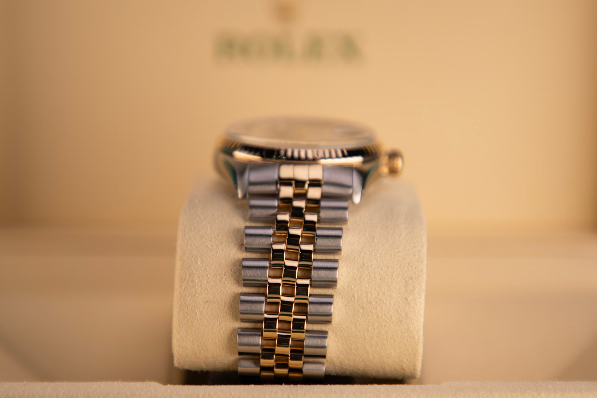 Rolex Datejust 36 Mother of Pearl Diamond Dial Two Tone Jubilee Watch 16013 - WATCHXNYC