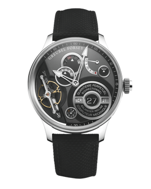 Greubel Forsey QP Balancier White Gold 45.1 mm Slate Dial Black Textured Rubber Strap