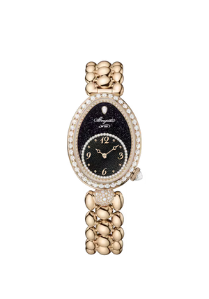 Breguet Reine de Naples 8925 Black Dial 18K Breguet Gold Bracelet 8925BH/4N/J40 D0