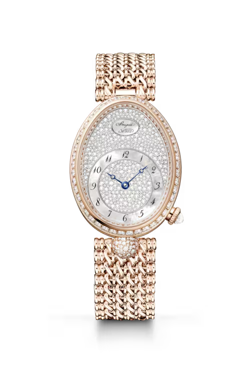 Breguet Reine de Naples 8938 White Mother-of-Pearl Dial 18K Rose Gold Bracelet 8938BR/8D/J20 D0