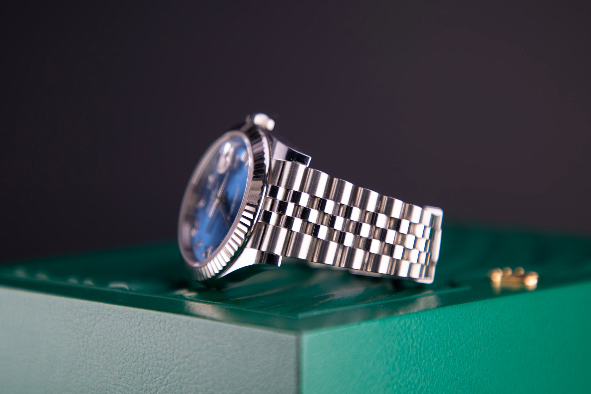 Rolex Datejust 41 41 mm Esfera azul azur Acero Oyster y brazalete Jubilee de oro blanco m126334-0026 