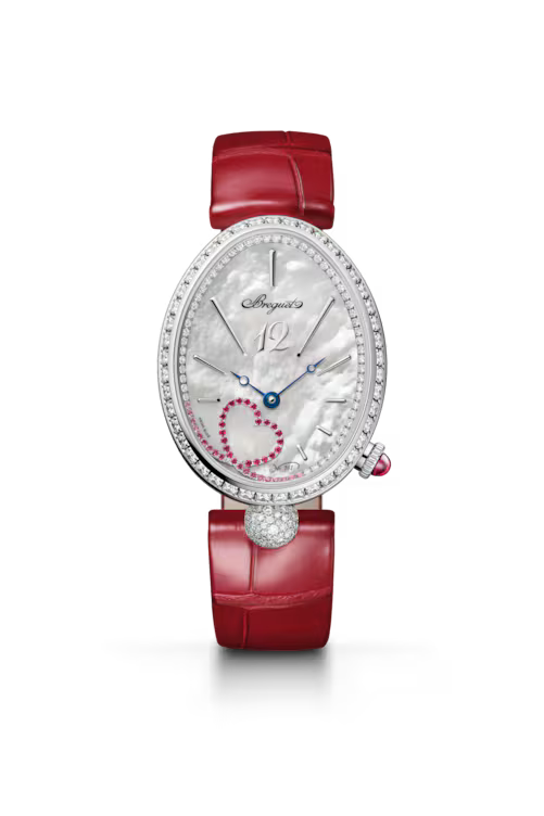 Breguet Reine de Naples Natural White Mother-of-Pearl Dial 18K White Gold  9915 9915BB/58/964 D0