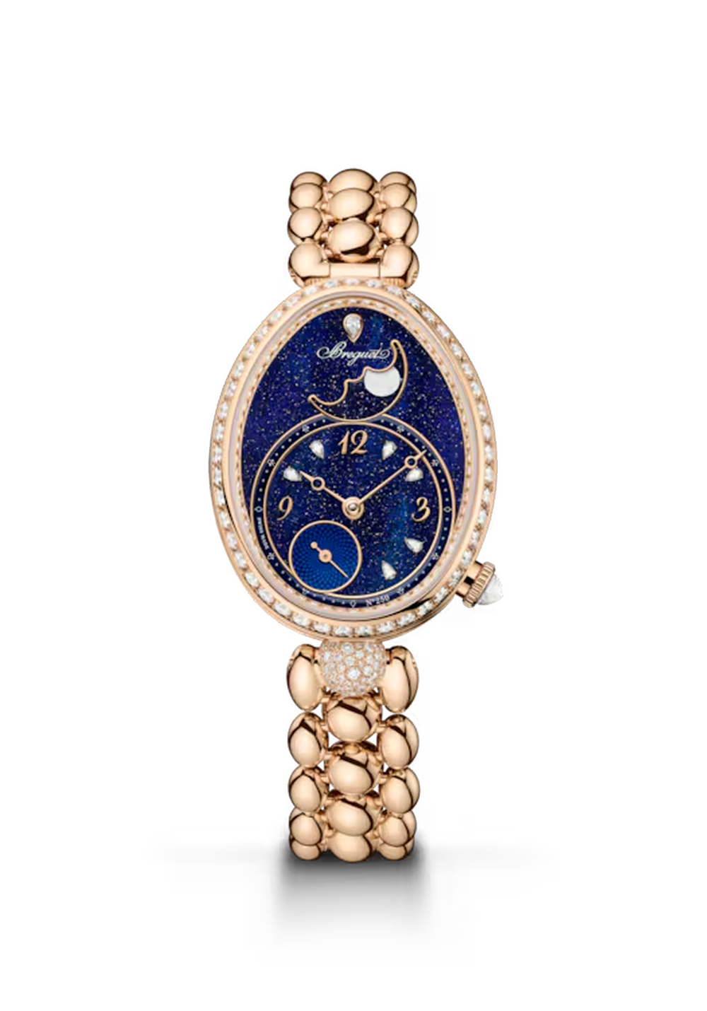 Breguet Reine de Naples Phase de Lune 9935 Blue Dial 18K Breguet Gold Bracelet 9935BH/4Y/J40 D0