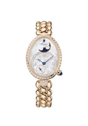 Breguet Reine de Naples Phase de Lune 9935 White Mother-of-Pearl Dial 18K Breguet Gold Bracelet 9935BH/5W/J40 D0