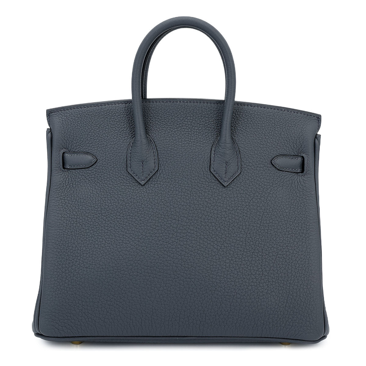 HERMES Birkin 25 Togo Gris Misty Permabrass Gold Hardware - WATCHXNYC