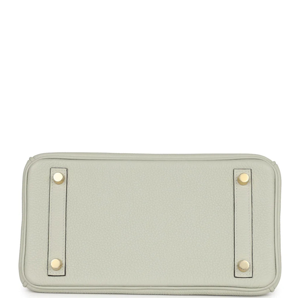 HERMES Birkin 25 Togo Gris Neve Gold Hardware - WATCHXNYC
