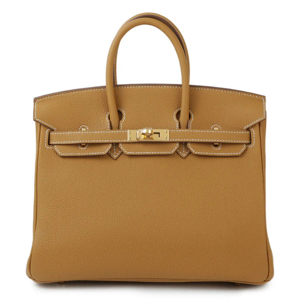 HERMES Birkin 25 Togo Natural Sable Gold Hardware