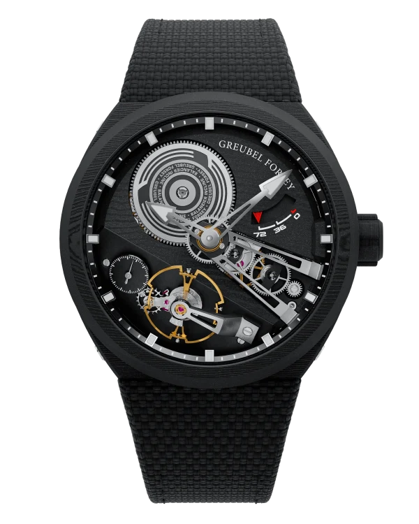 Greubel Forsey Balancier Convexe S² Grey Dial Carbon Black Rubber Strap 41.50 mm