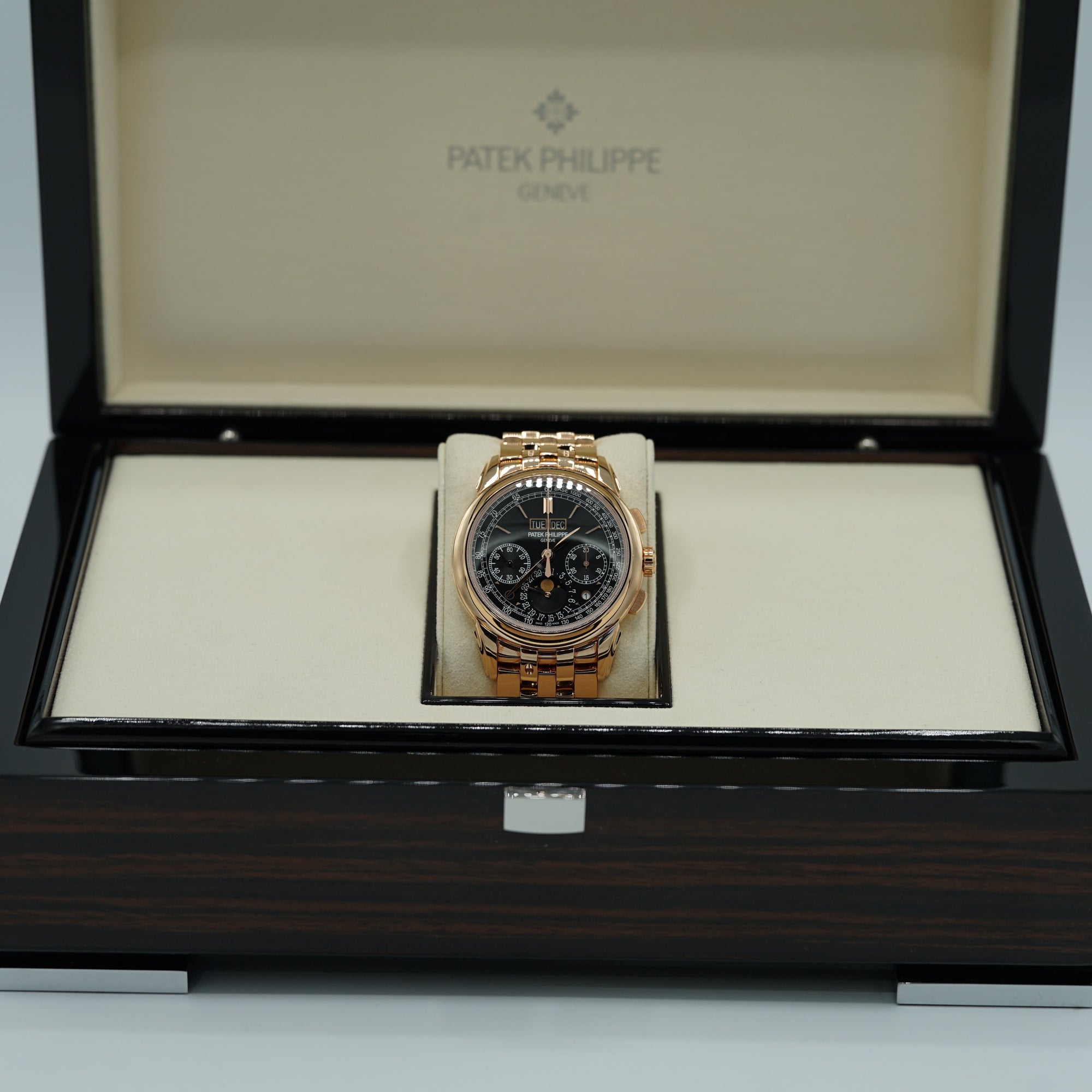 Patek Philippe Grand Complications 41 mm Black Dial 18k Rose Gold Bracelet 5270/1R-001 - WATCHXNYC