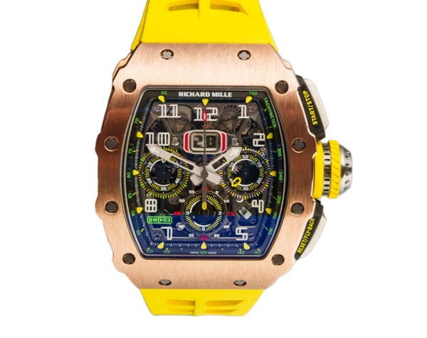 Richard Mille RM11-03 Rose Gold 50 mm x 44 mm Transparent Dial 18k Ros