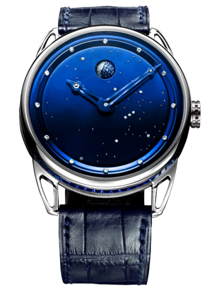De Bethune DB25 Moon Phase Starry Sky 40 mm Blue Titanium Dial Diamond & White Gold Set DB25sJWS3