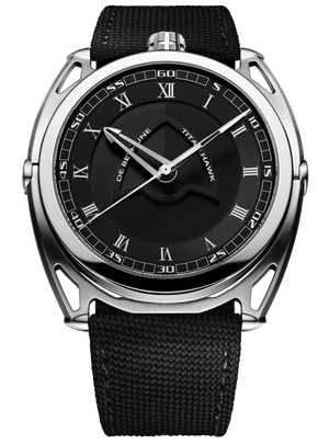 De Bethune DB27 Titan Hawk V2 43 mm Titanium Black Dial Black Canvas Strap DB27TIS8V2