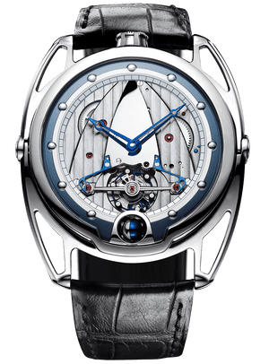 De Bethune DB28 Classic 42.6 mm Titanium Silver Dial Black Leather Strap DB28TIS5C3PN / S