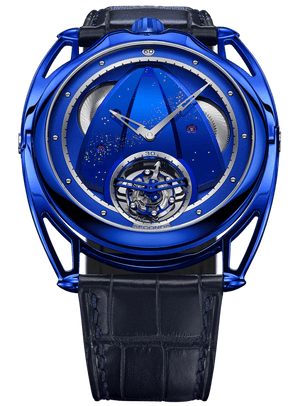 De Bethune DB28XP "Kind of Blue" Tourbillion 43 mm Titanium Blue Dial Blue Strap DB28XPTB