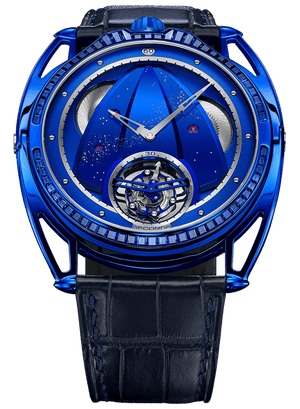 De Bethune DB28XP "Kind of Blue" Tourbillion Sapphire 43 mm Titanium Blue Dial & Strap DB28XPTJB