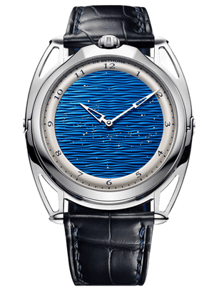 De Bethune DB28XS Starry Seas 38.7 mm Titanium Blue Dial & Leather Strap DB28XSTIS3
