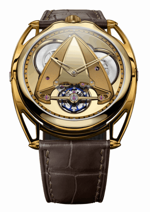 De Bethune DB28XS Yellow Tones 38.7 mm Yellow Titanium Dial Brown Leather Strap DB28XSY