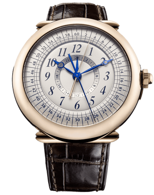 De Bethune DB29 Maxichrono Tourbillon 46 mm Rose Gold White Dial Brown Leather Strap DB29RS1