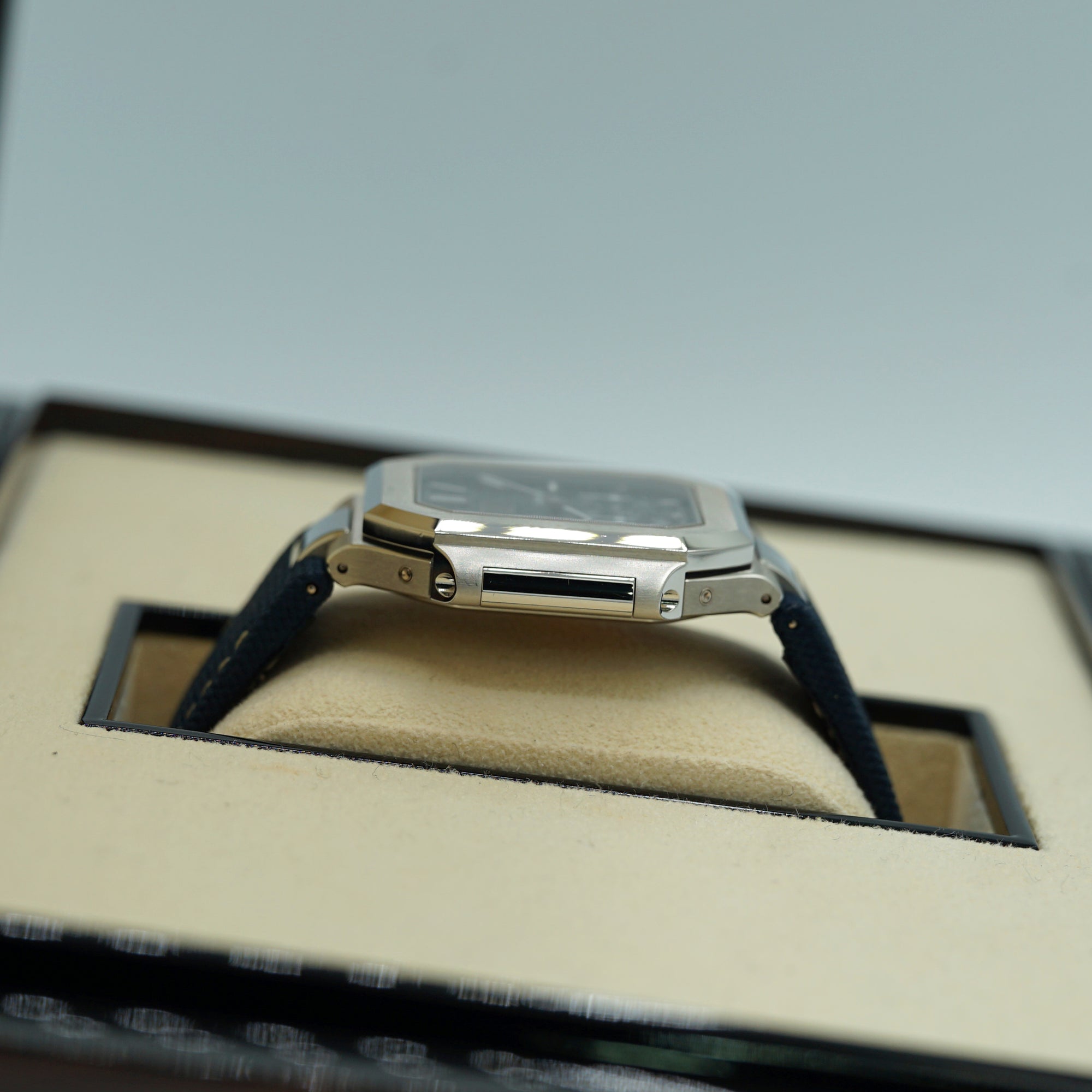 Patek Philippe Cubitus 45mm Sunburst Blue Dial Platinum 5822P-001 - WATCHXNYC