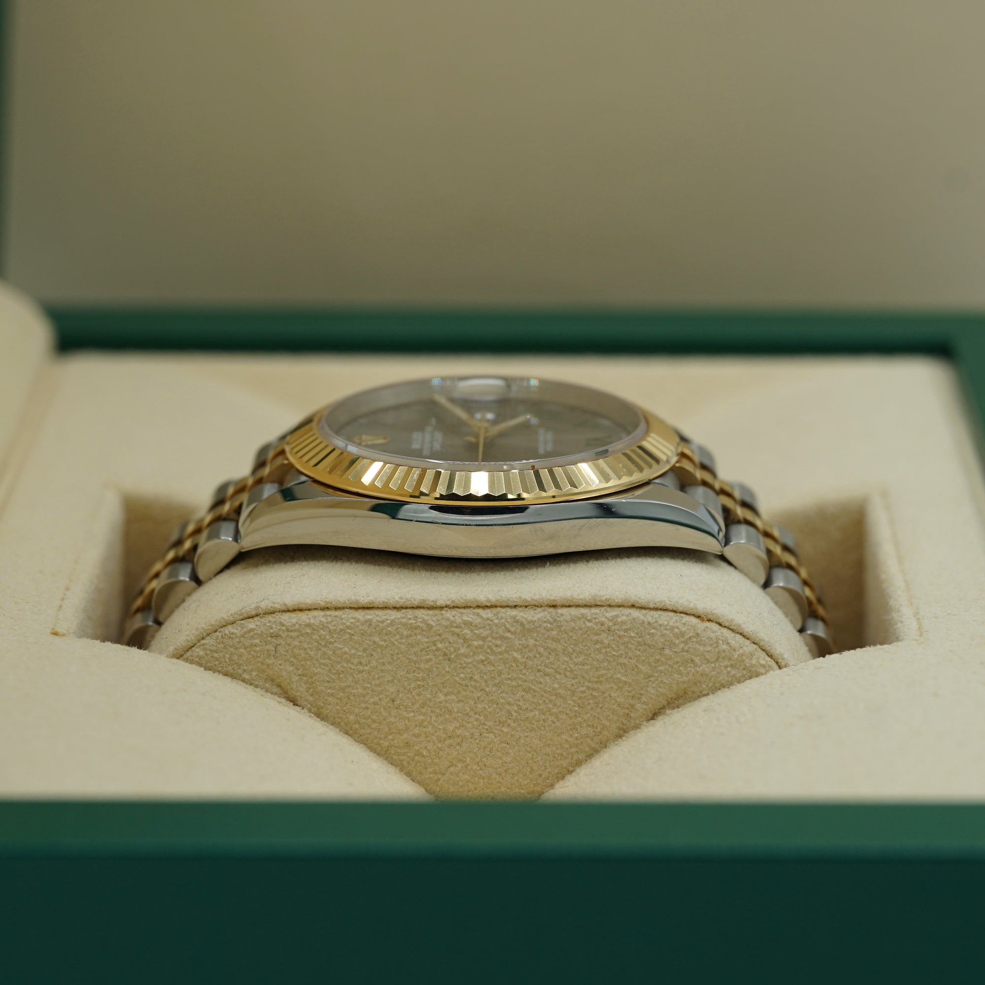 Rolex Datejust 41 mm Wimbledon Dial Oystersteel and 18k Yellow Gold Jubilee Bracelet 126333-0020 - WATCHXNYC