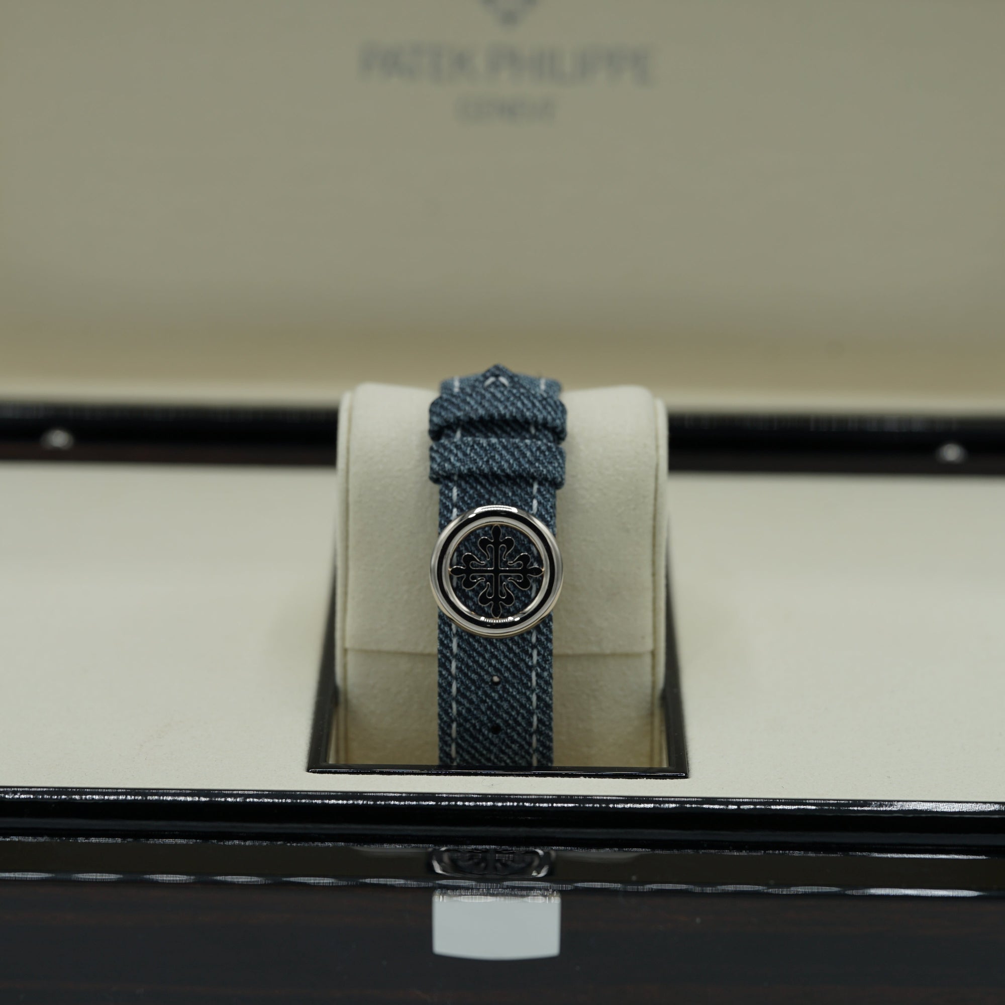 Patek Philippe Complications 40 mm Blue Dial 18K White Gold   Leather Strap 5330G-001 - WATCHXNYC