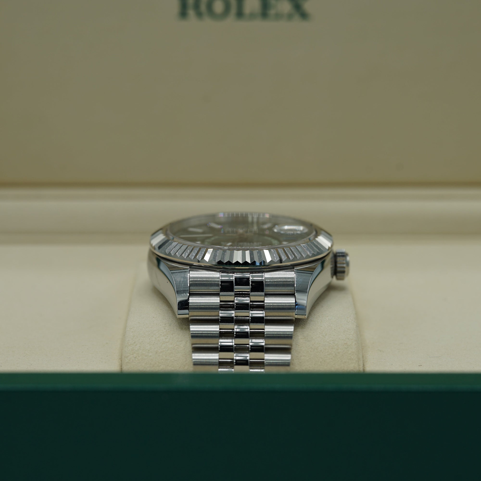 Rolex Sky-Dweller 42 mm Mint Green Dial Oystersteel and yellow gold Oyster Bracelet 336934-0001 - WATCHXNYC