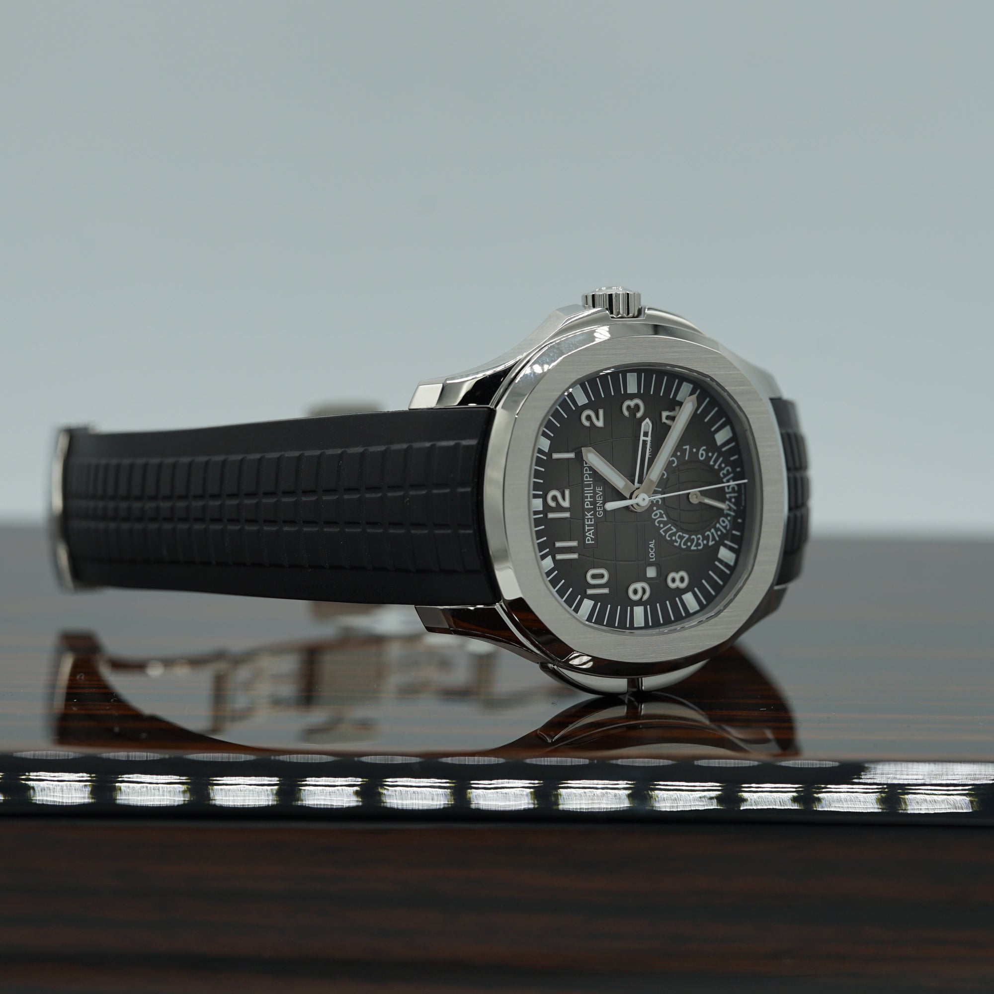 Patek Philippe  Aquanaut 40.8 mm Grey Dial Stainless Steel Rubber Strap 5164A - WATCHXNYC