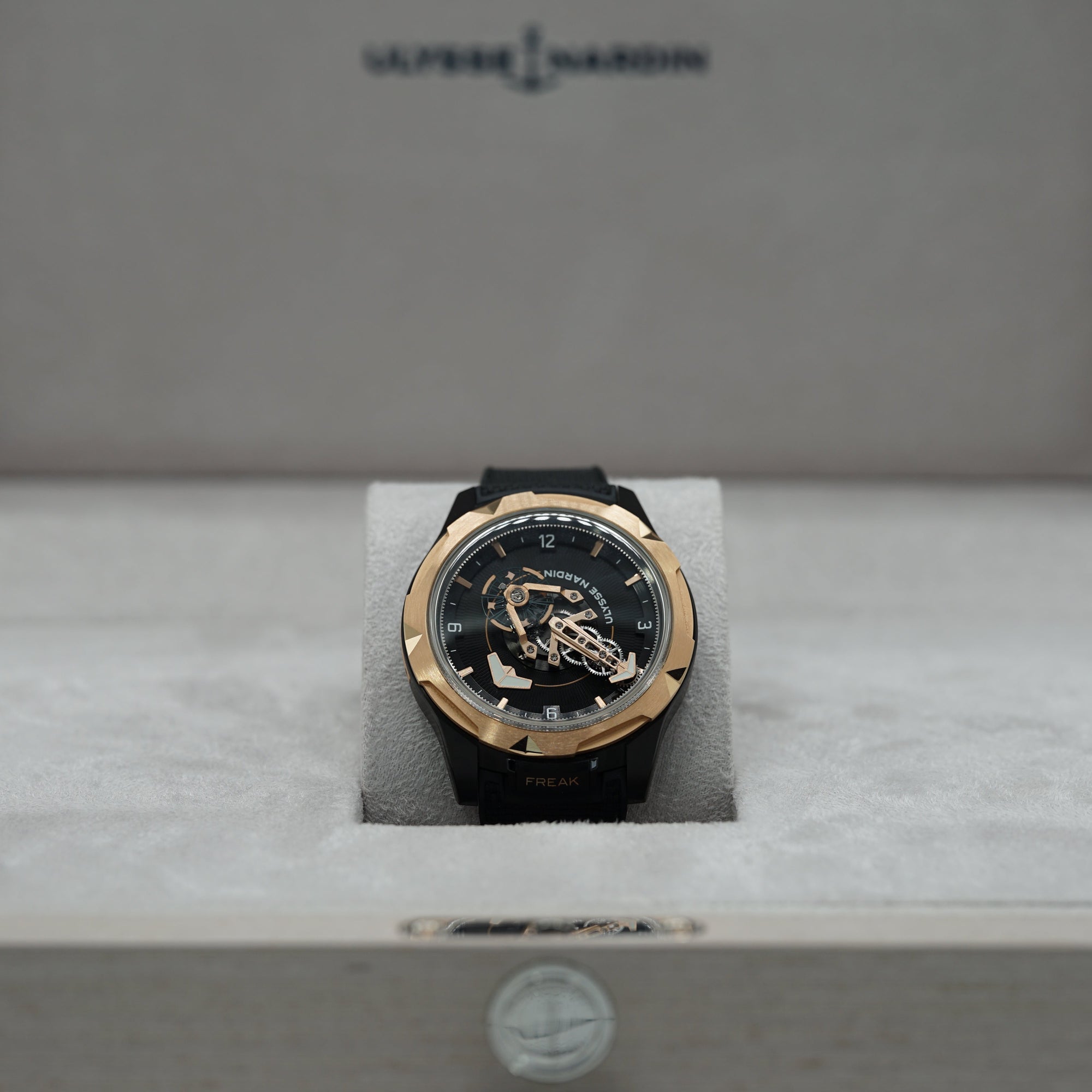 Ulysse Nardin Freak ONE 44 mm Black Dial Titanium Rubber Strap 2405-500-2A/3D - WATCHXNYC