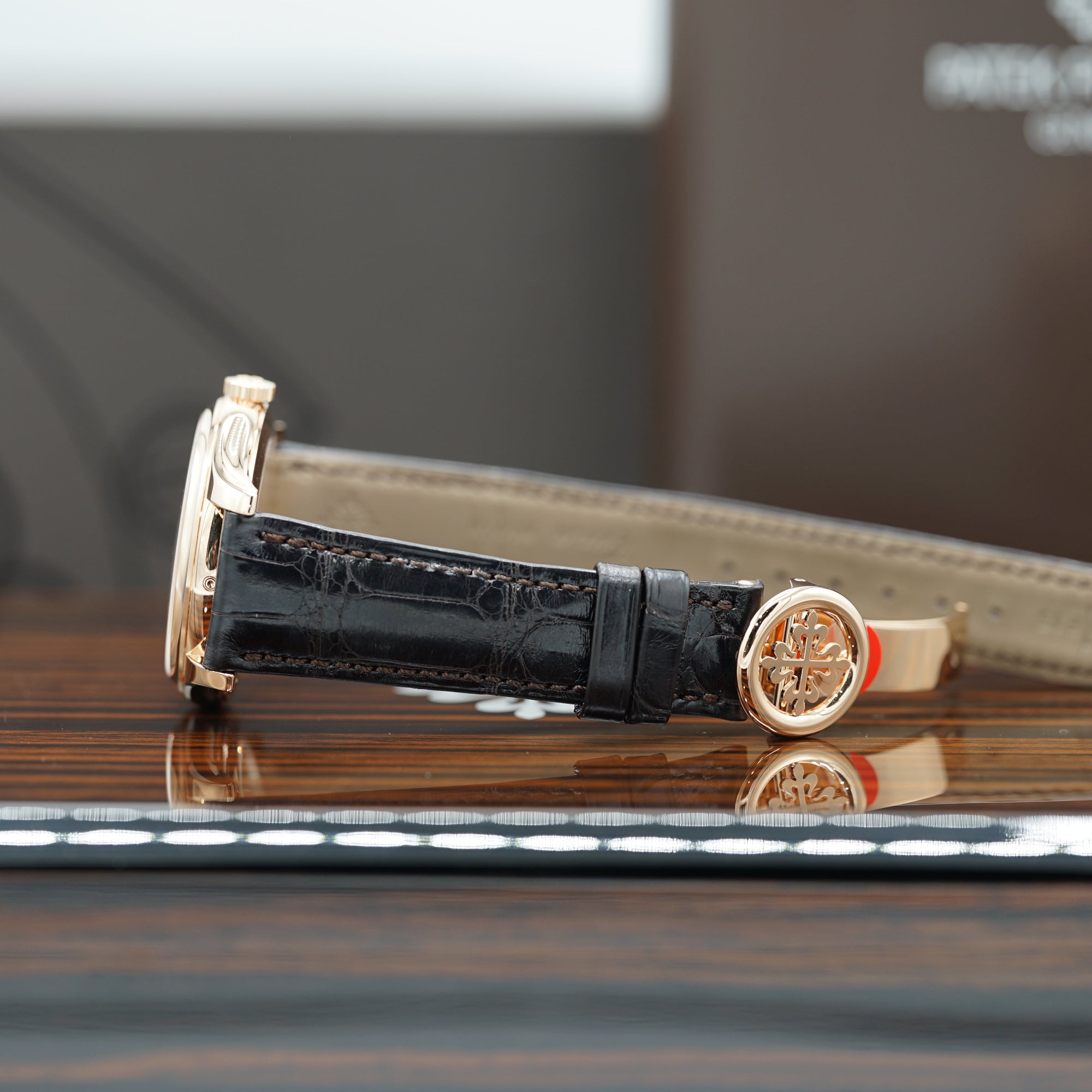 Patek Philippe Grand Complications 39 mm Silver Dial 18k Rose Gold   Leather Strap 5327R-001 - WATCHXNYC