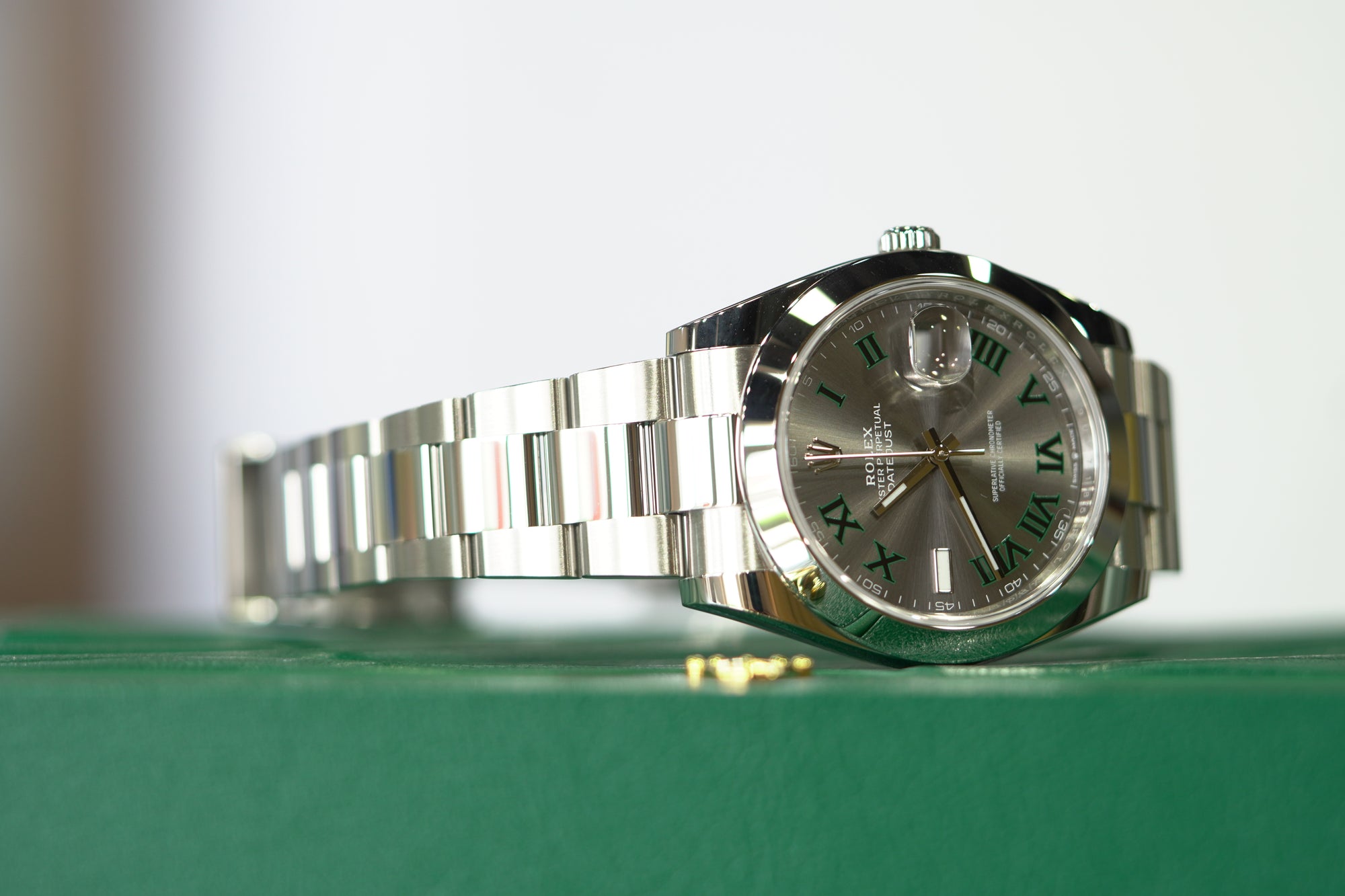 Rolex Datejust 41 mm Esfera pizarra Brazalete Oyster de acero Oyster m126300-0013 