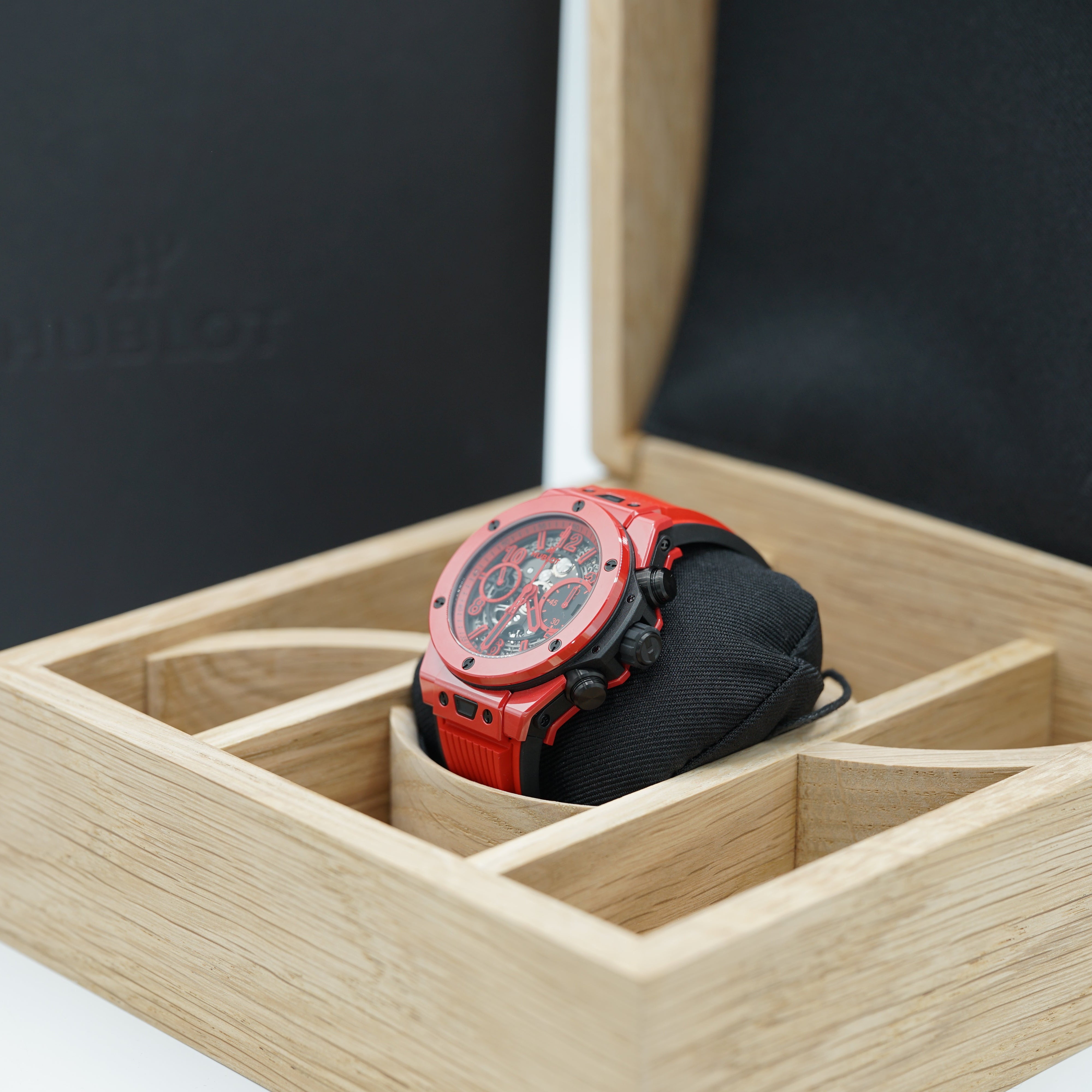 HUBLOT Big Bang Unico Red Magic 42 mm Transparent Dial Polished