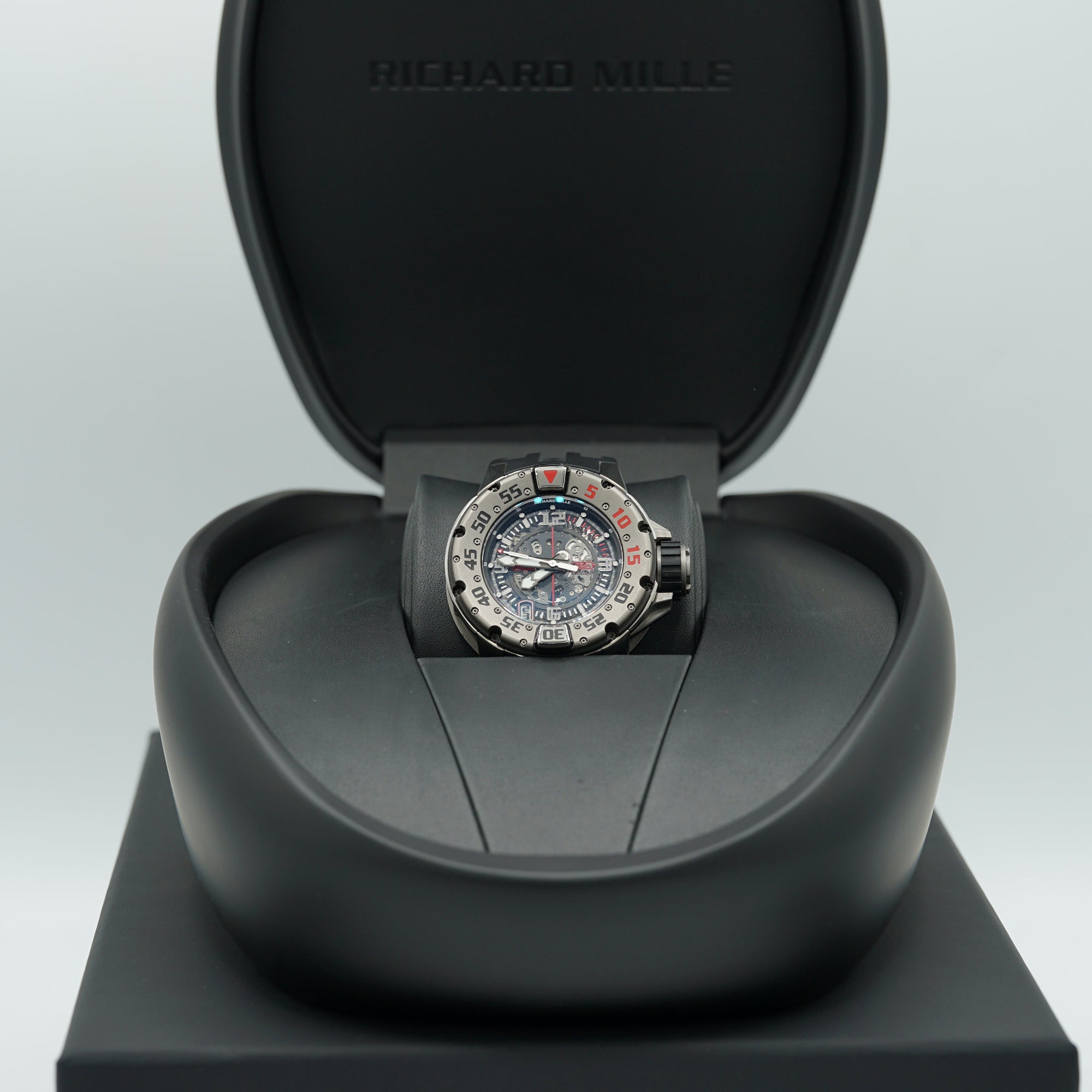 Richard Mille RM028 Diver 47mm Transparent Dial Titanium Rubber Strap RM 028 - WATCHXNYC
