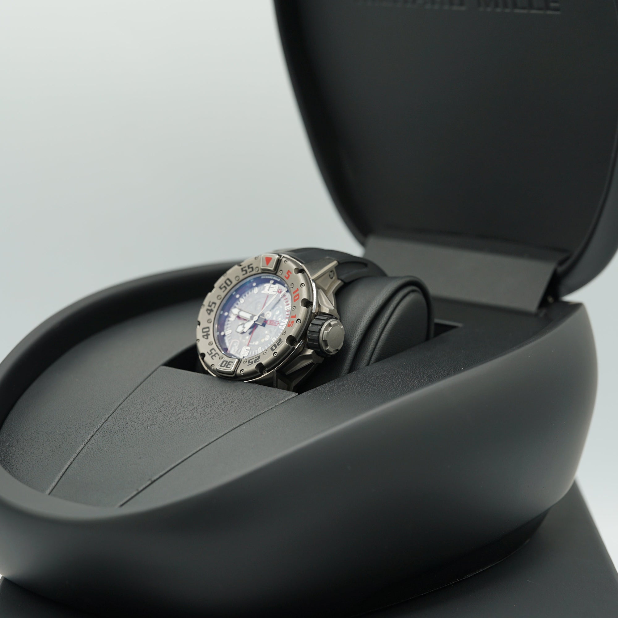Richard Mille RM028 Diver 47mm Transparent Dial Titanium Rubber Strap RM 028 - WATCHXNYC