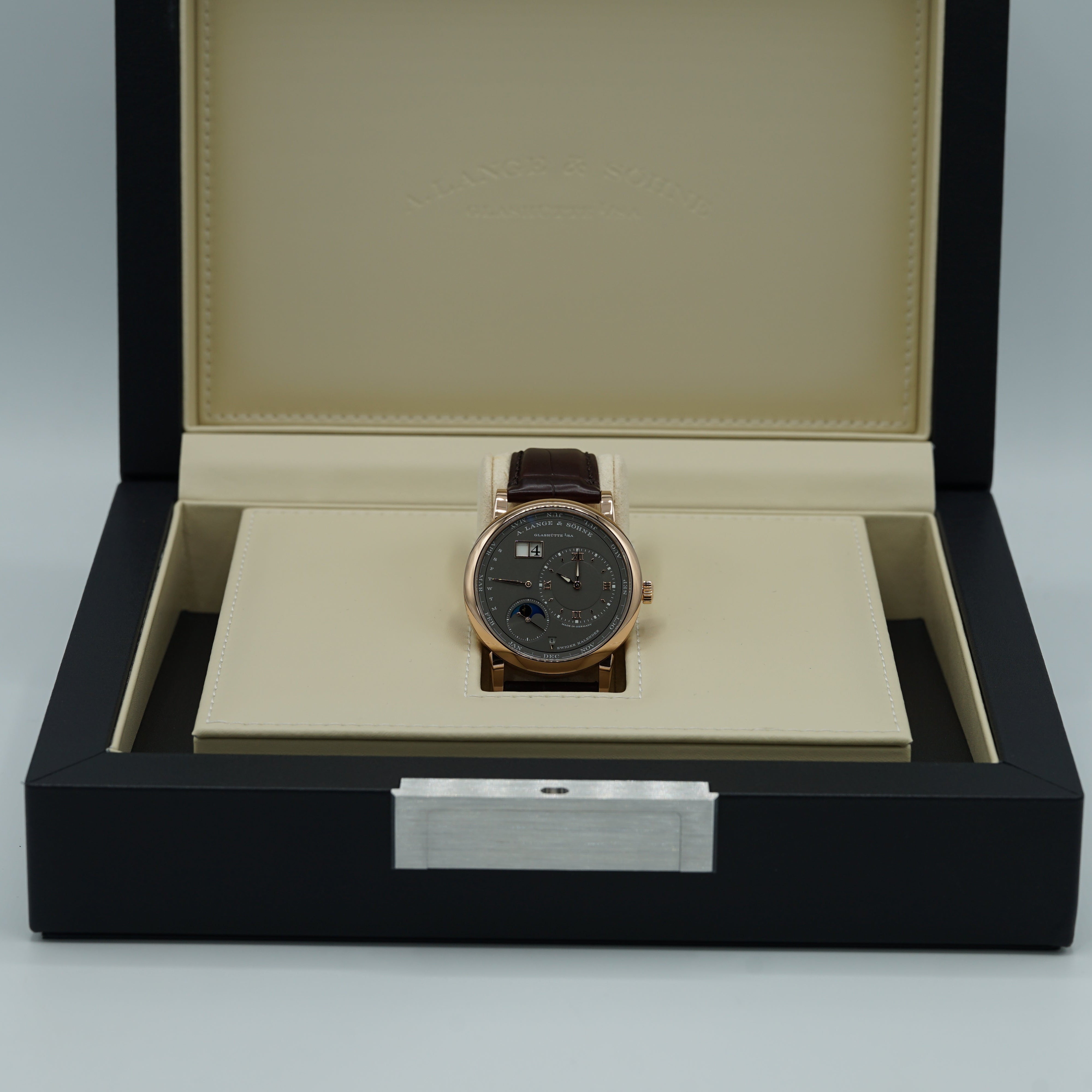 A. Lange & Sohne LANGE 1 PERPETUAL CALENDAR 41.9 mm Grey Dial 18K Pink