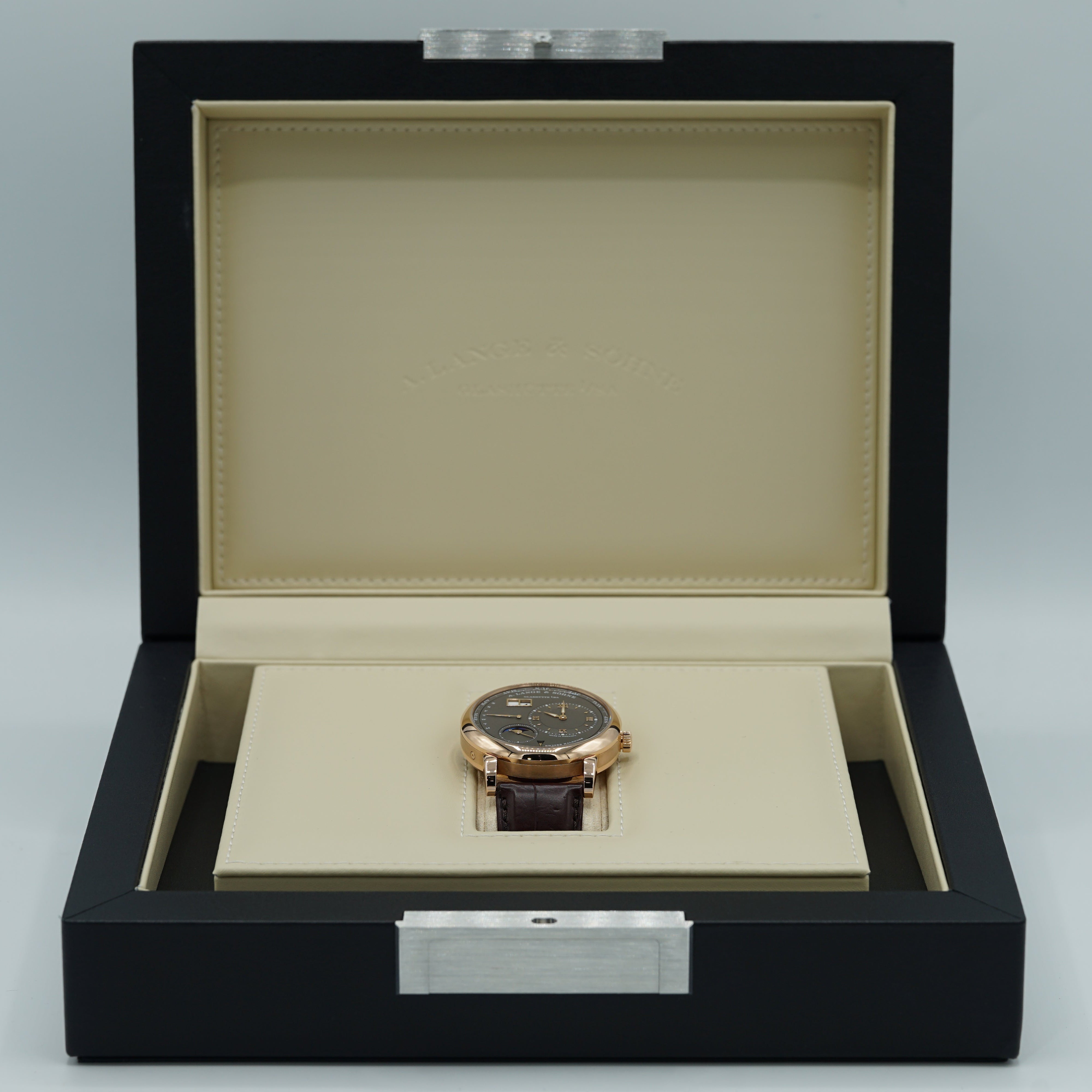 A. Lange & Sohne LANGE 1 PERPETUAL CALENDAR 41.9 mm Grey Dial 18K Pink