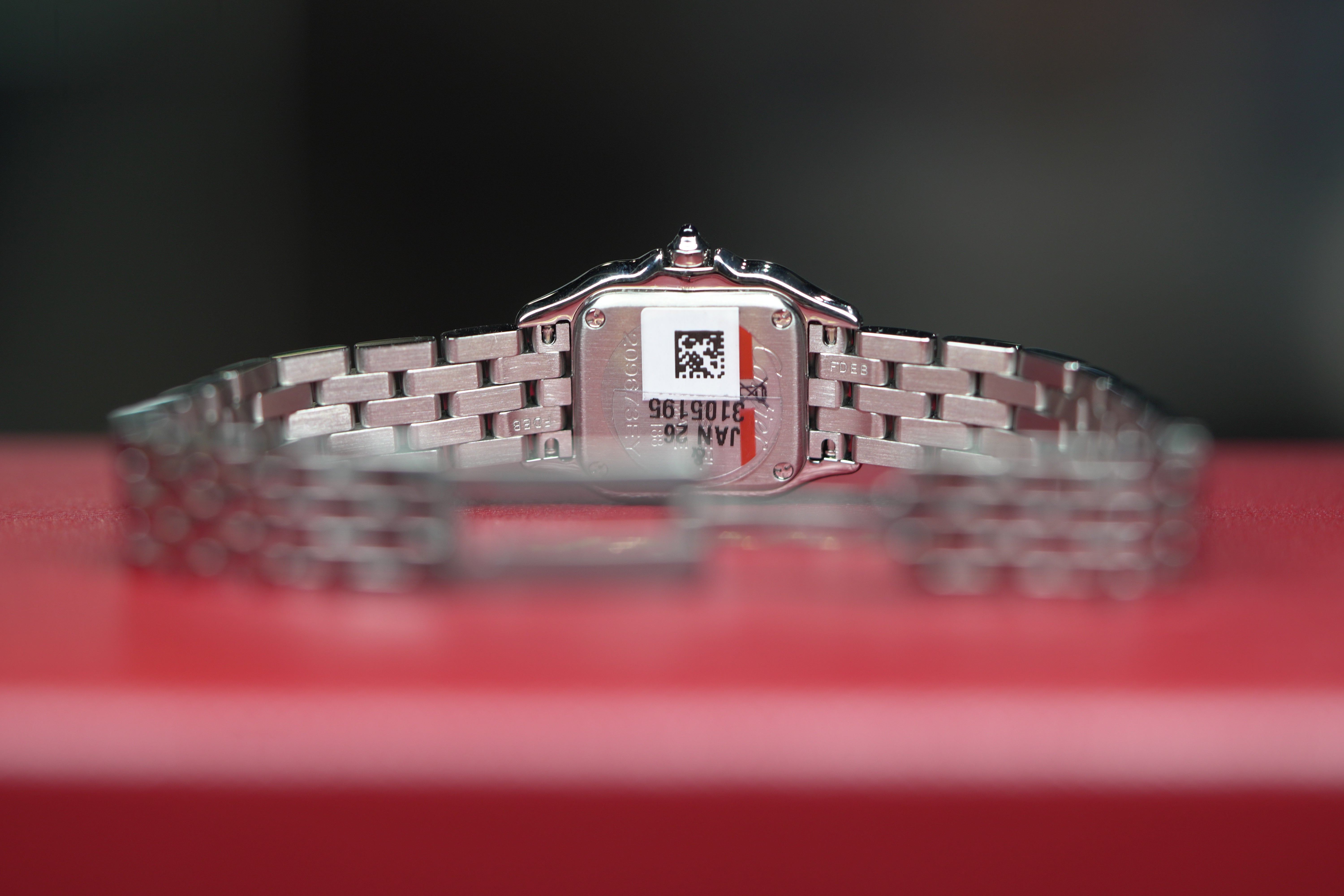 Cartier Panthère Mini 25 mm x 19 mm Silver Dial Steel Bracelet WSPN001