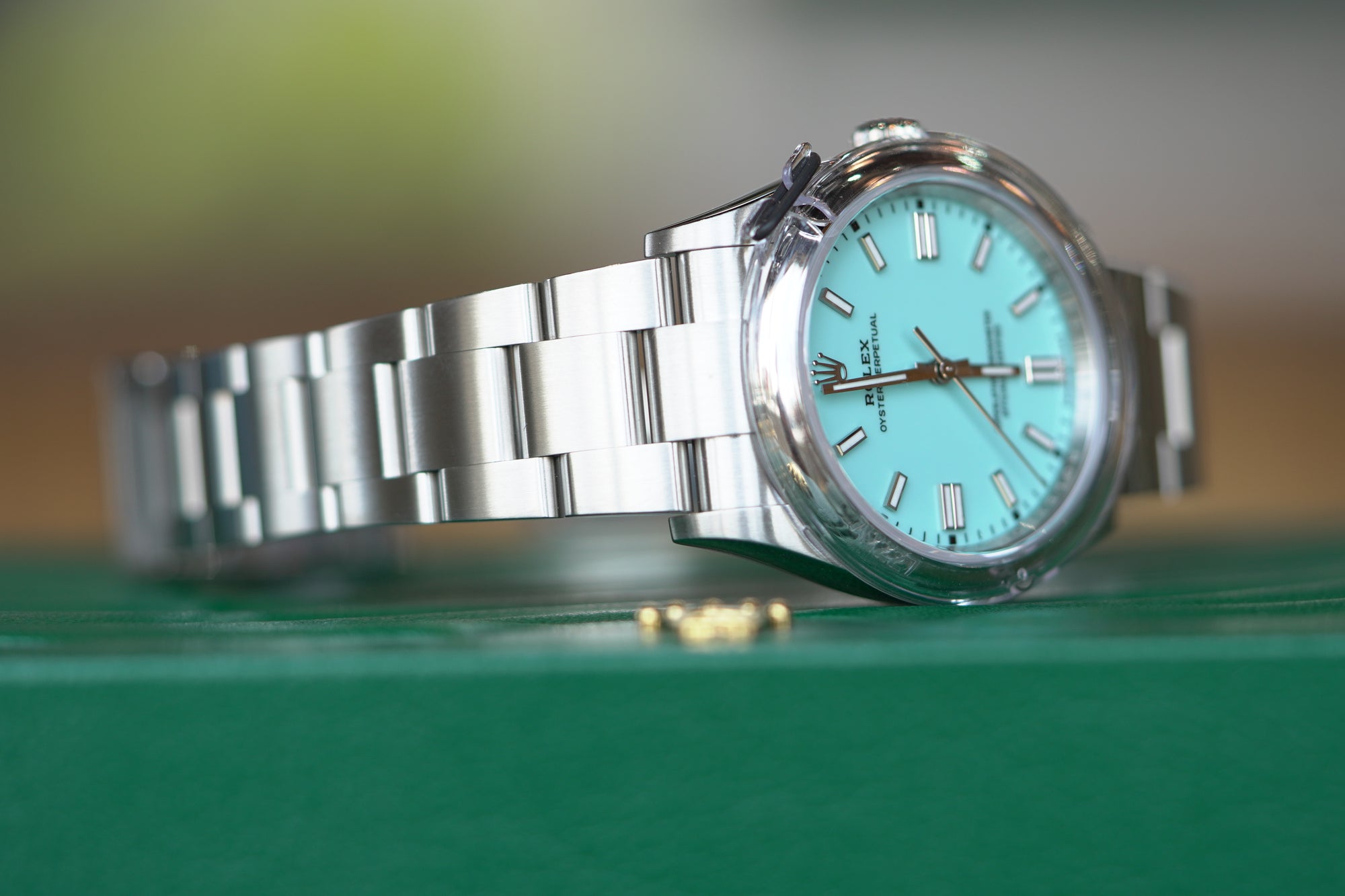Rolex Oyster Perpetual 36 36 mm Turquoise Blue Dial Oystersteel Oyster Bracelet 126000-0006 - WATCHXNYC