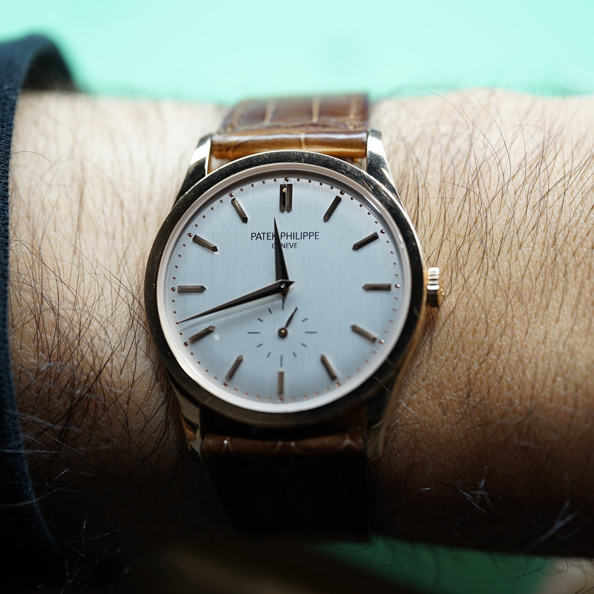 Patek Philippe 5205R-001 Annual Calendar Complications 40mm Opaline White Dial Rose Gold - WATCHXNYC