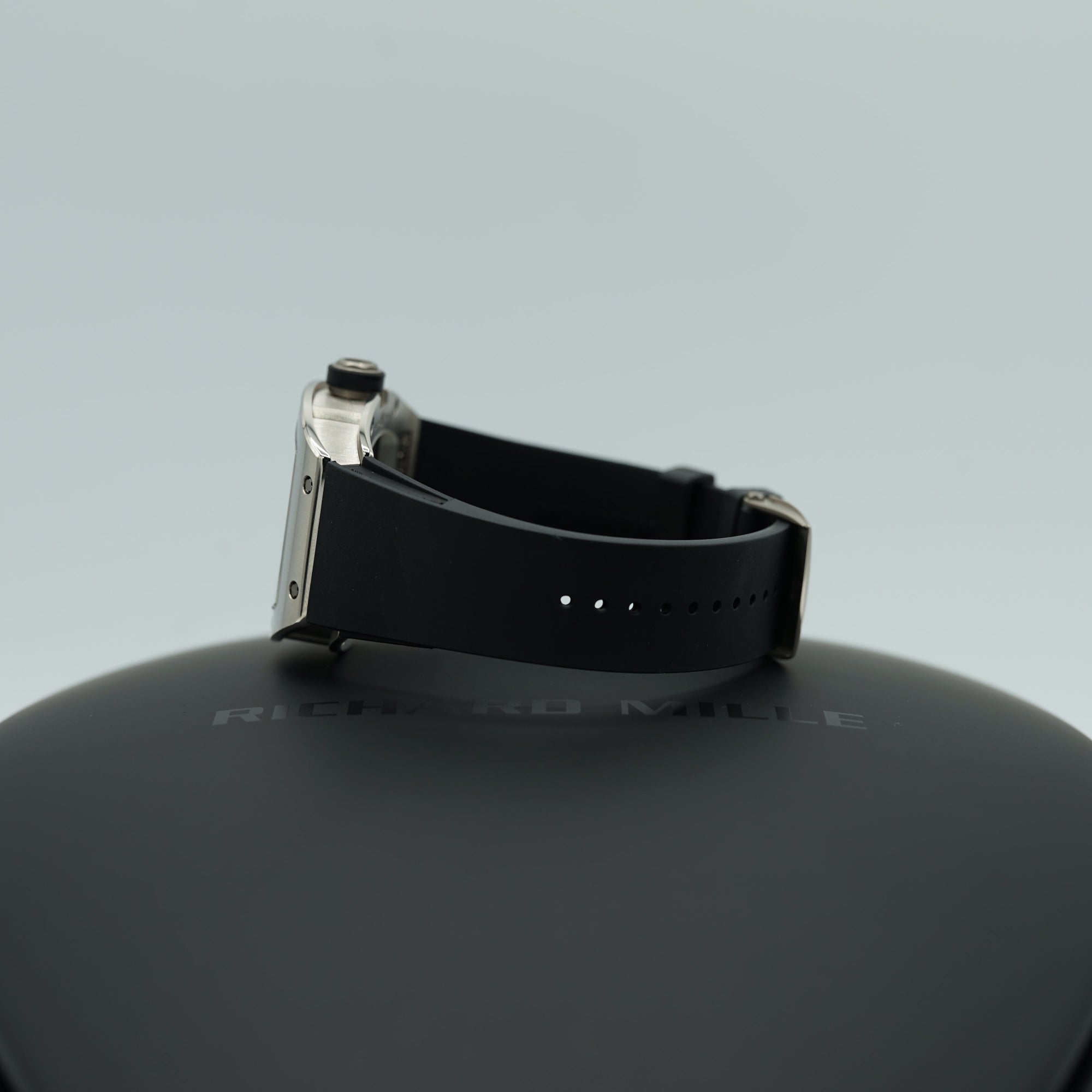 Richard Mille RM005 White Gold 38 mm x 45 mm Transparent Dial White Gold Rubber Strap