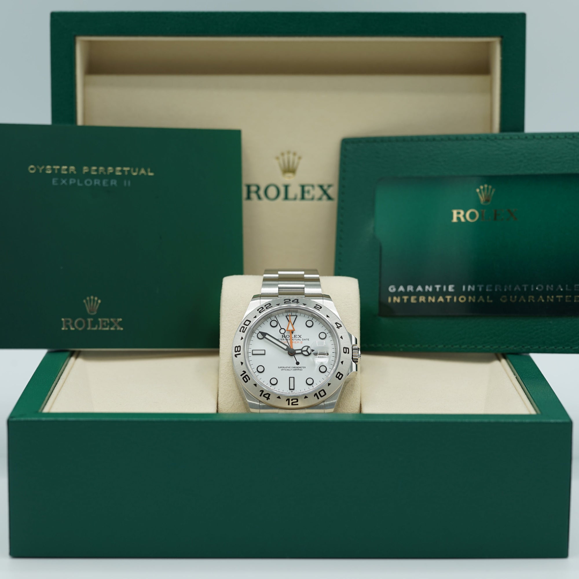 Rolex Explorer II Polar 42 mm White Dial Oystersteel Oyster Bracelet 226570-0001 - WATCHXNYC