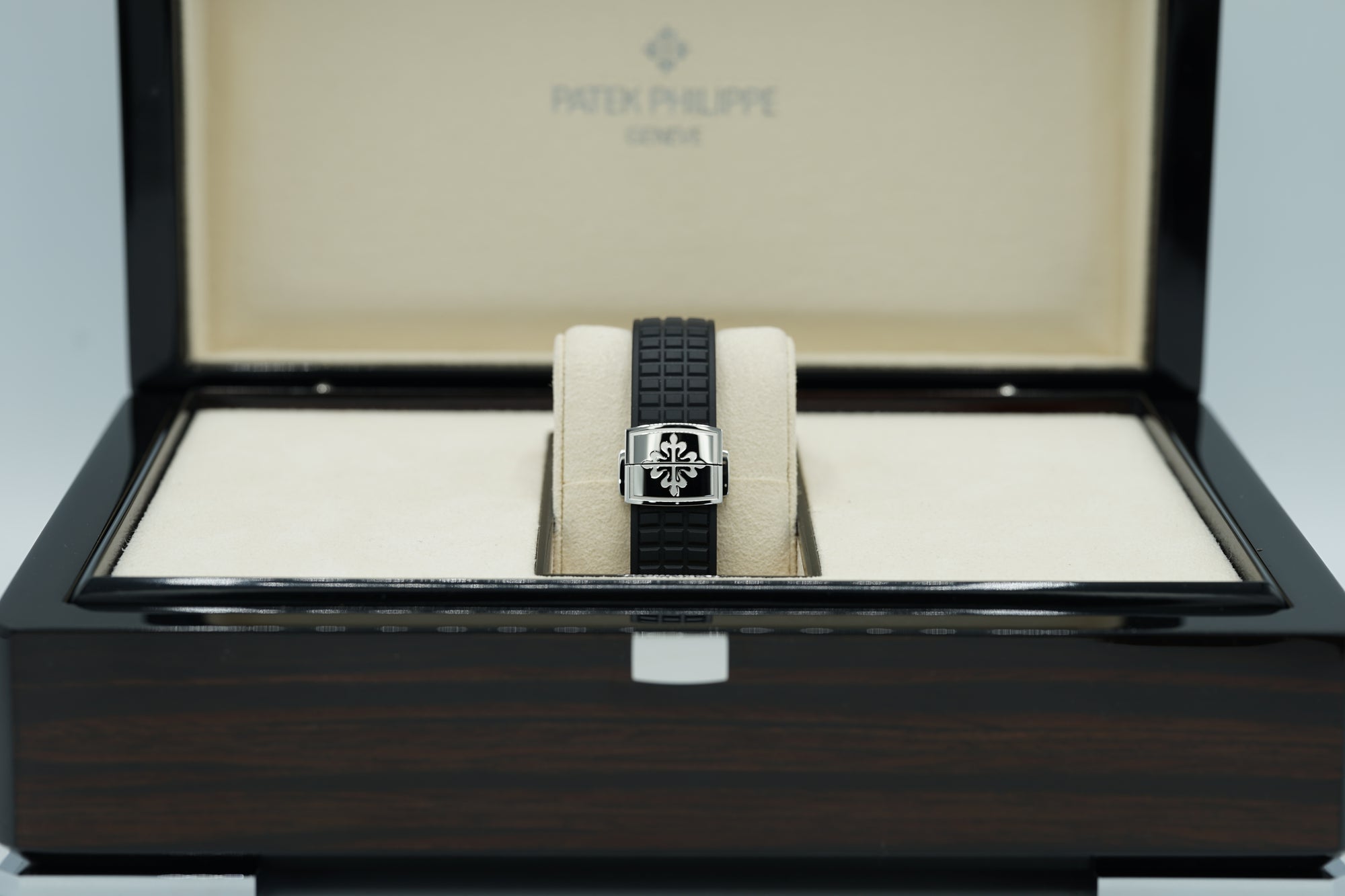 Patek Philippe Aquanaut Luce Black Dial Steel &amp; Diamond Case/Rubber Strap 38.8mm 5267/200A - WATCHXNYC