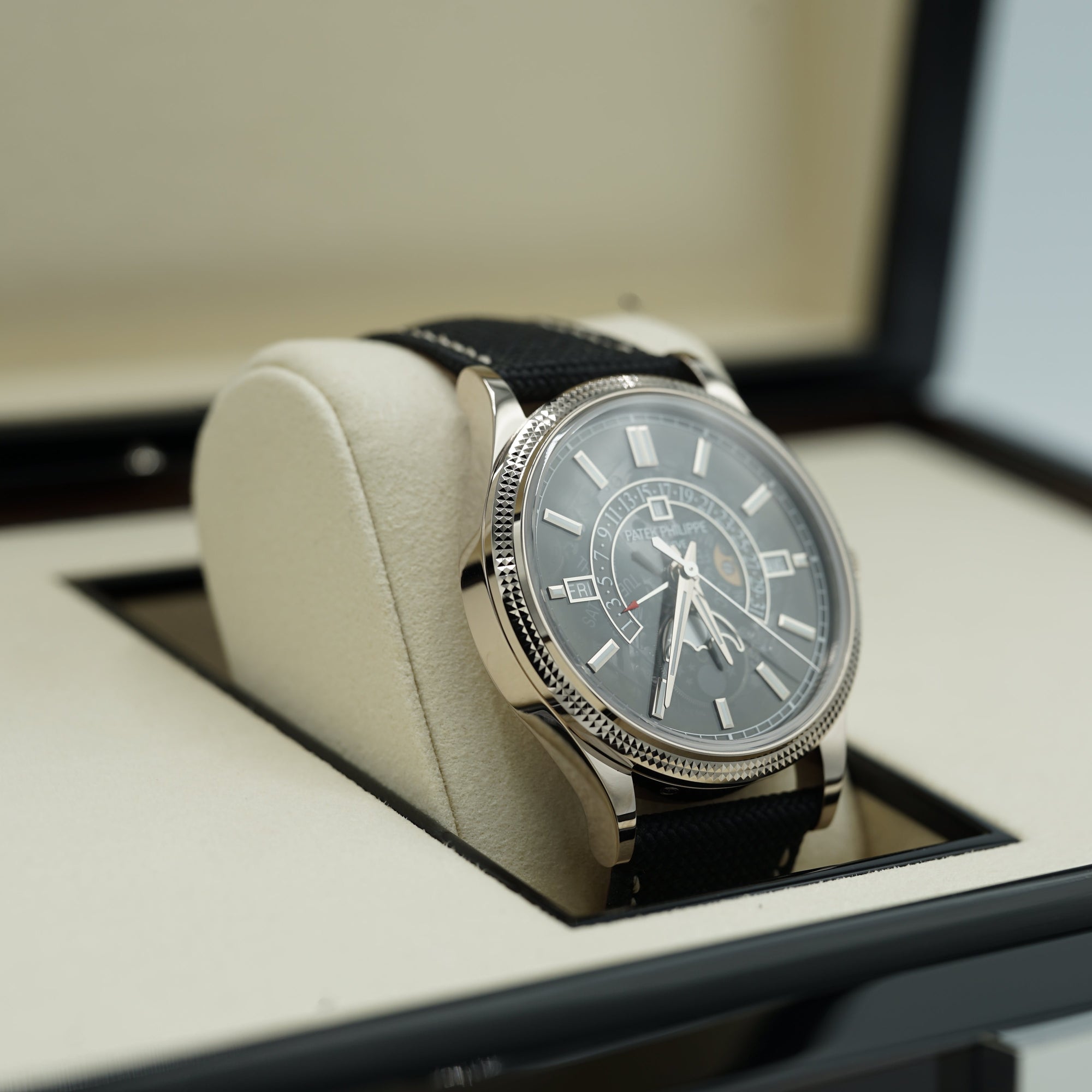 Patek Philippe Grand Complications 39.5mm Gray Dial White Gold 6159G-001 - WATCHXNYC