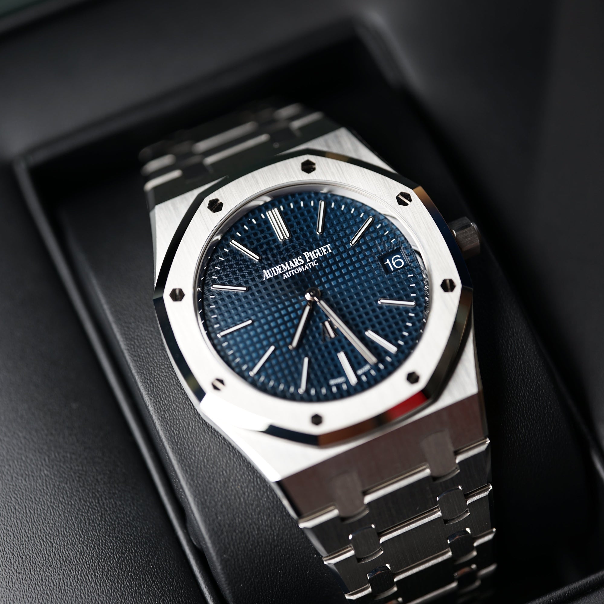 Audemars Piguet Royal Oak 39mm Blue Dial Stainless Steel 15202ST.OO.1240ST.01 - WATCHXNYC