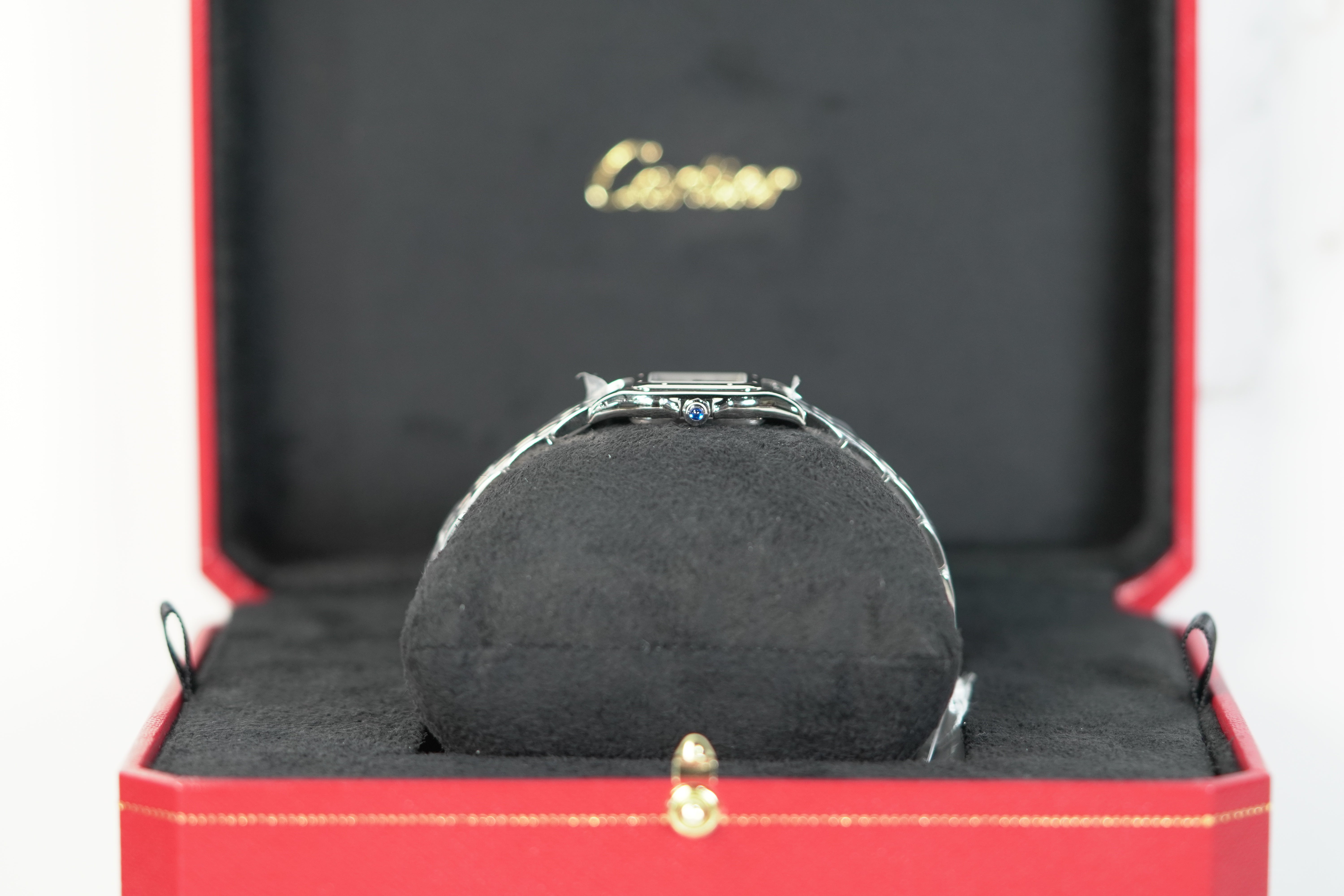 Cartier Panthère 23 mm x 30 mm Small Steel Silver Dial Bracelet WSPN00