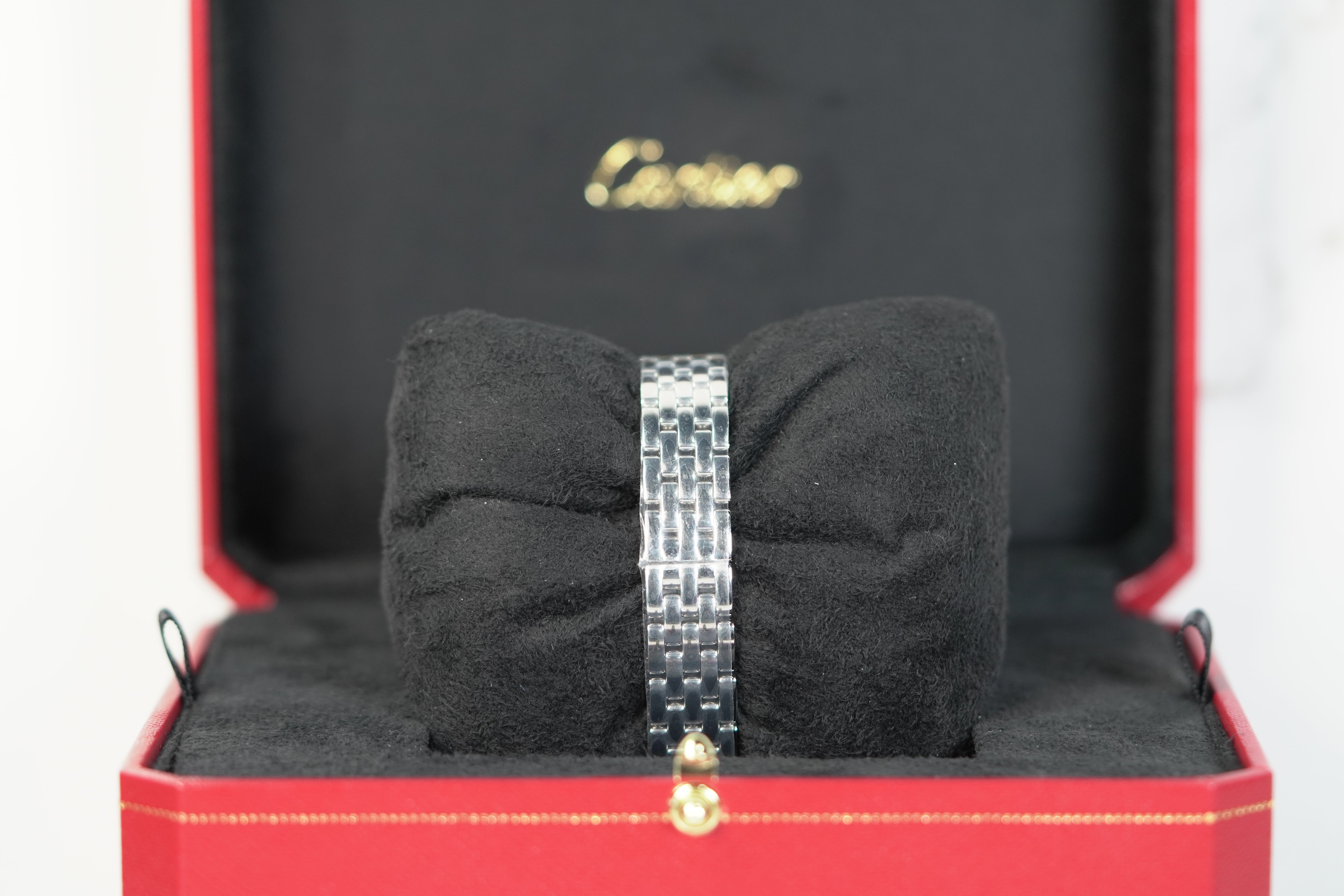 Cartier Panthère 23 mm x 30 mm Small Steel Silver Dial Bracelet WSPN00
