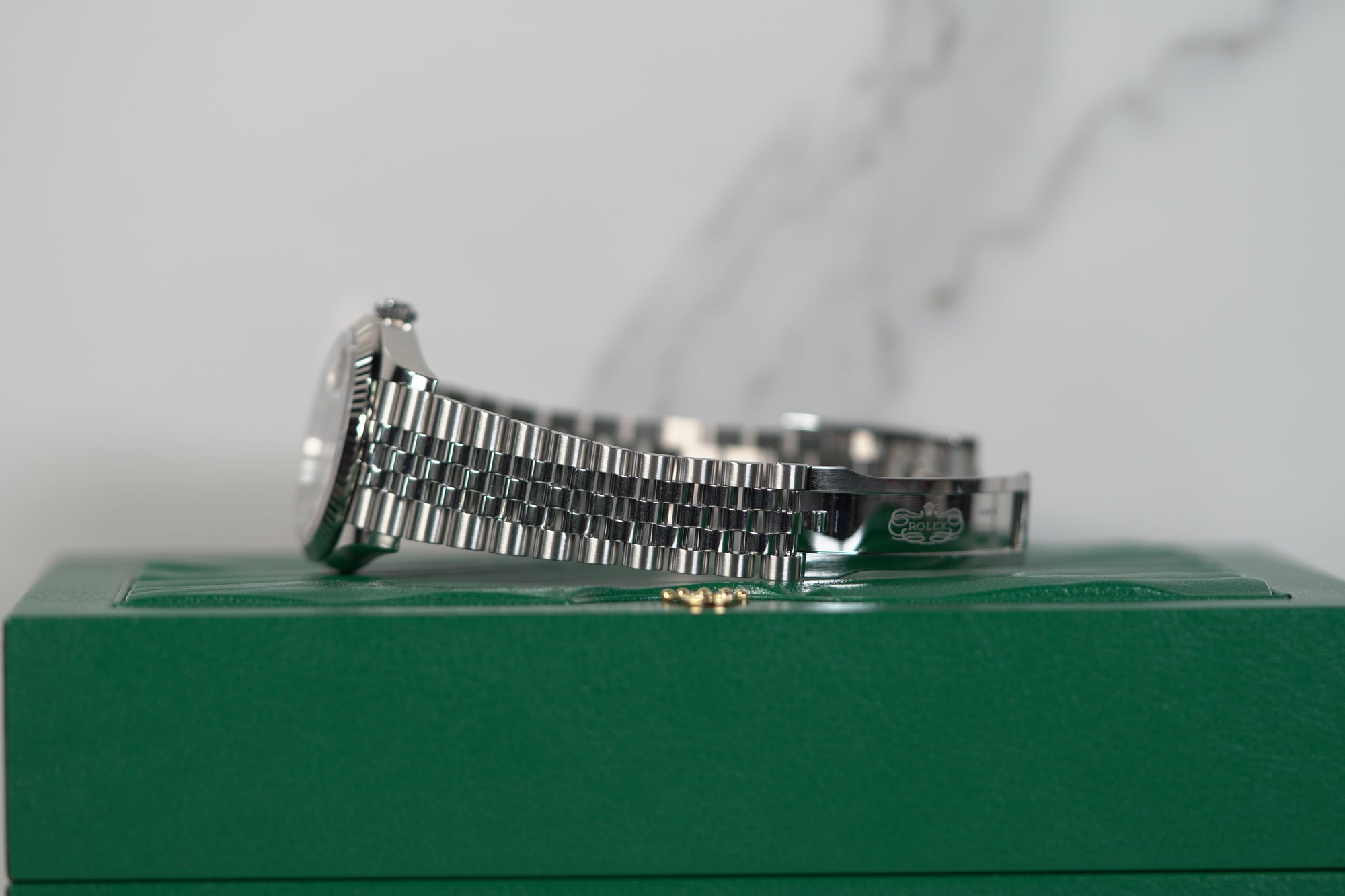Rolex Datejust 36 36mm Bright Black Dial Oystersteel and White Gold Jubilee Bracelet 126234-0015 - WATCHXNYC