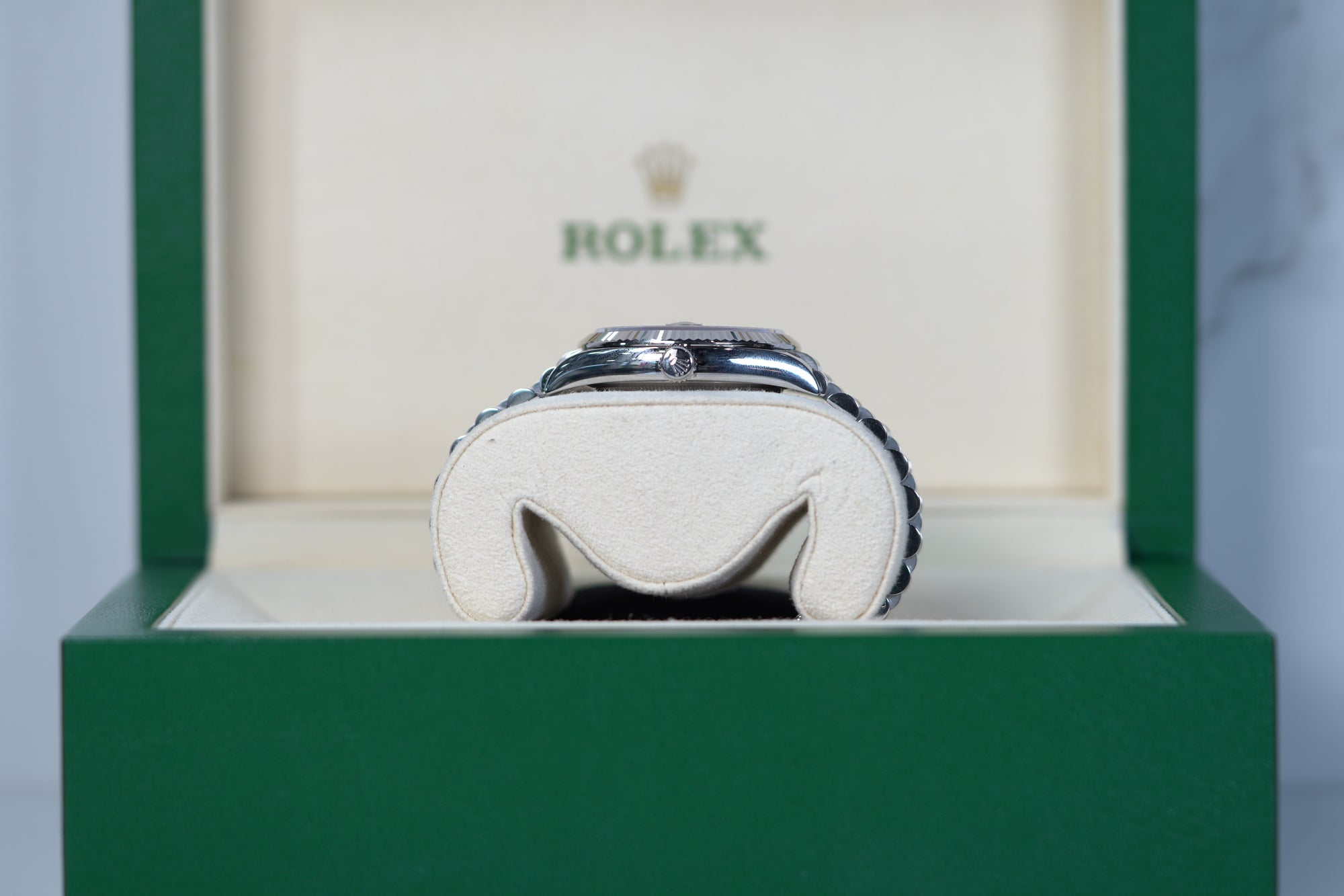 Rolex Datejust 36 36mm Bright Black Dial Oystersteel and White Gold Jubilee Bracelet 126234-0015 - WATCHXNYC