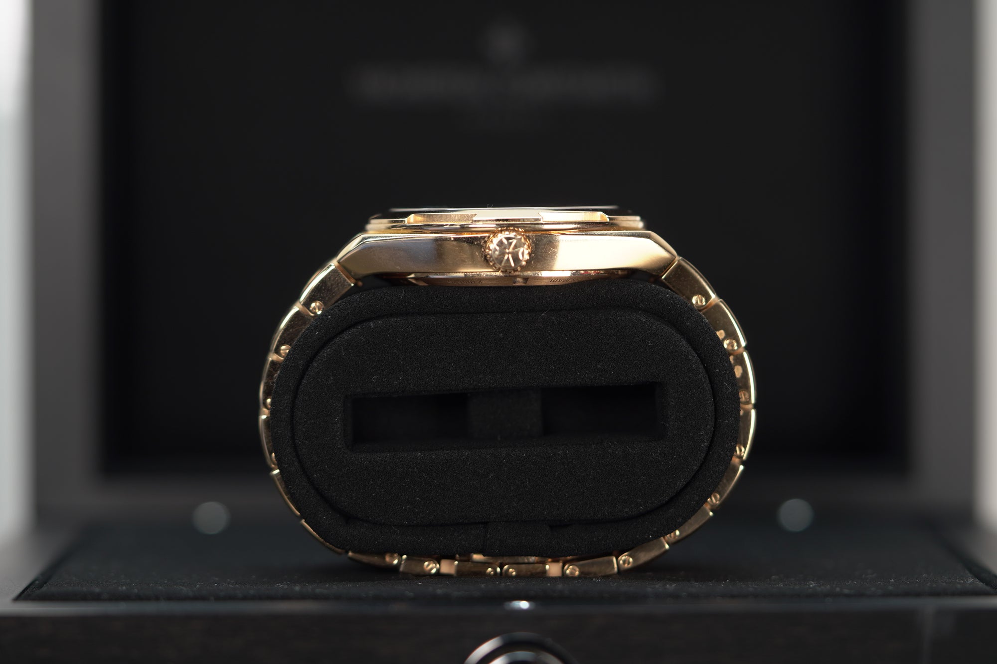 Vacheron Constantin Overseas self-winding 34.5 mm Blue Dial 18K Pink Gold Bracelet 4600V/200R-B979 - WATCHXNYC