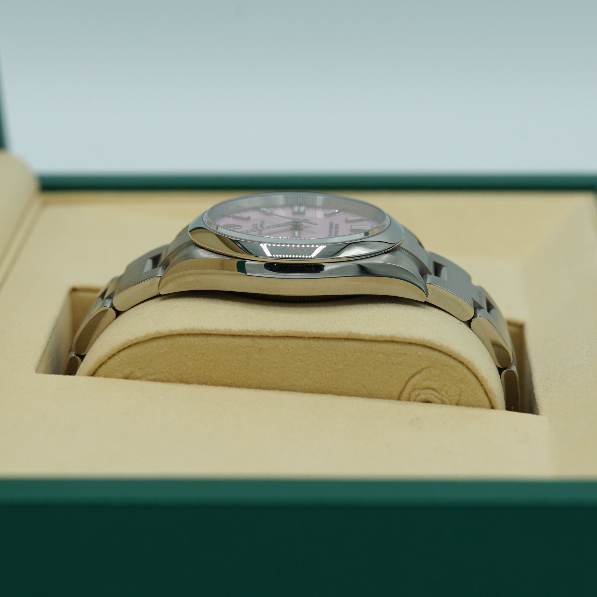 Rolex Oyster Perpetual 36 mm Candy Pink Dial Oystersteel Oyster Bracelet 126000-0008 - WATCHXNYC