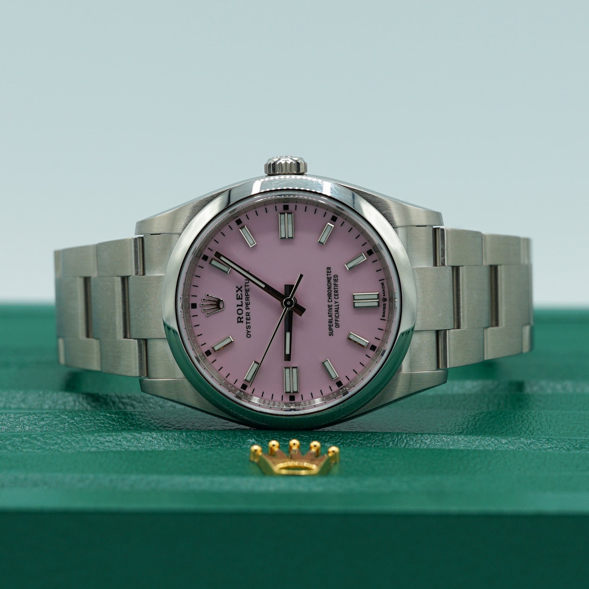 Rolex Oyster Perpetual 36 mm Candy Pink Dial Oystersteel Oyster Bracelet 126000-0008 - WATCHXNYC